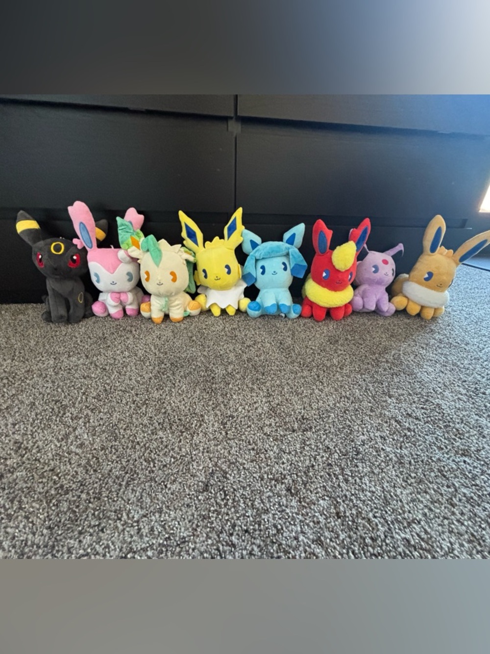 Pokemon Eeveelution Plush Lot Umbreon Sylveon Jolteon Flareon Espeon Eevee